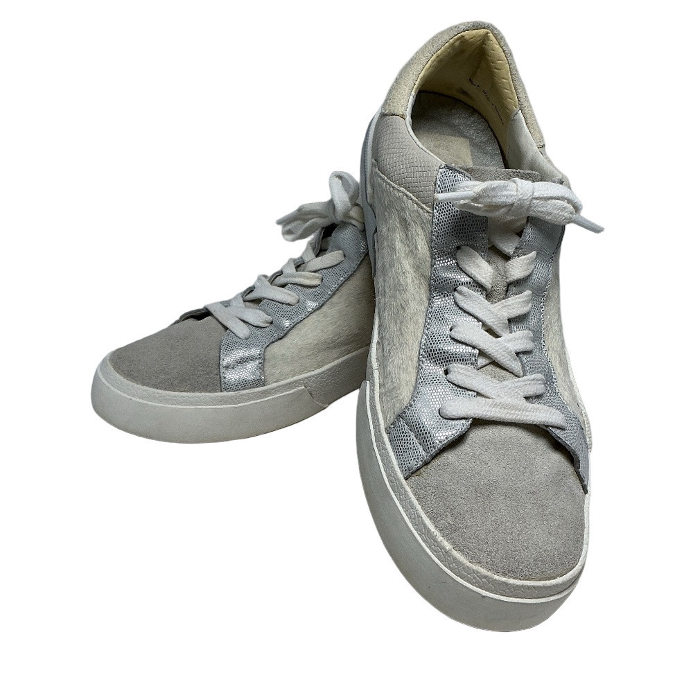 Dolce Vita Gray & Cream Fashion Sneakers – Women’s Size 7